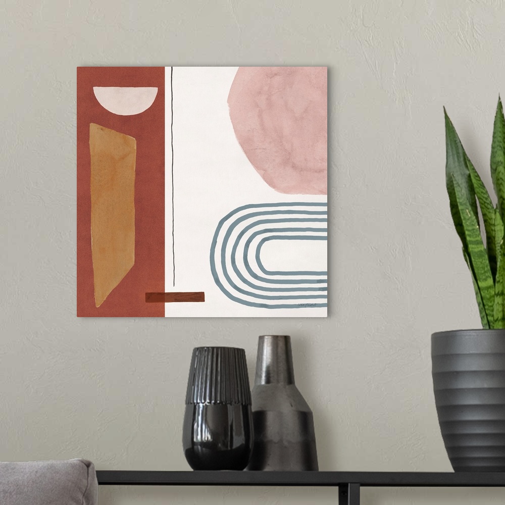 A modern room featuring Sierra Abstract 02