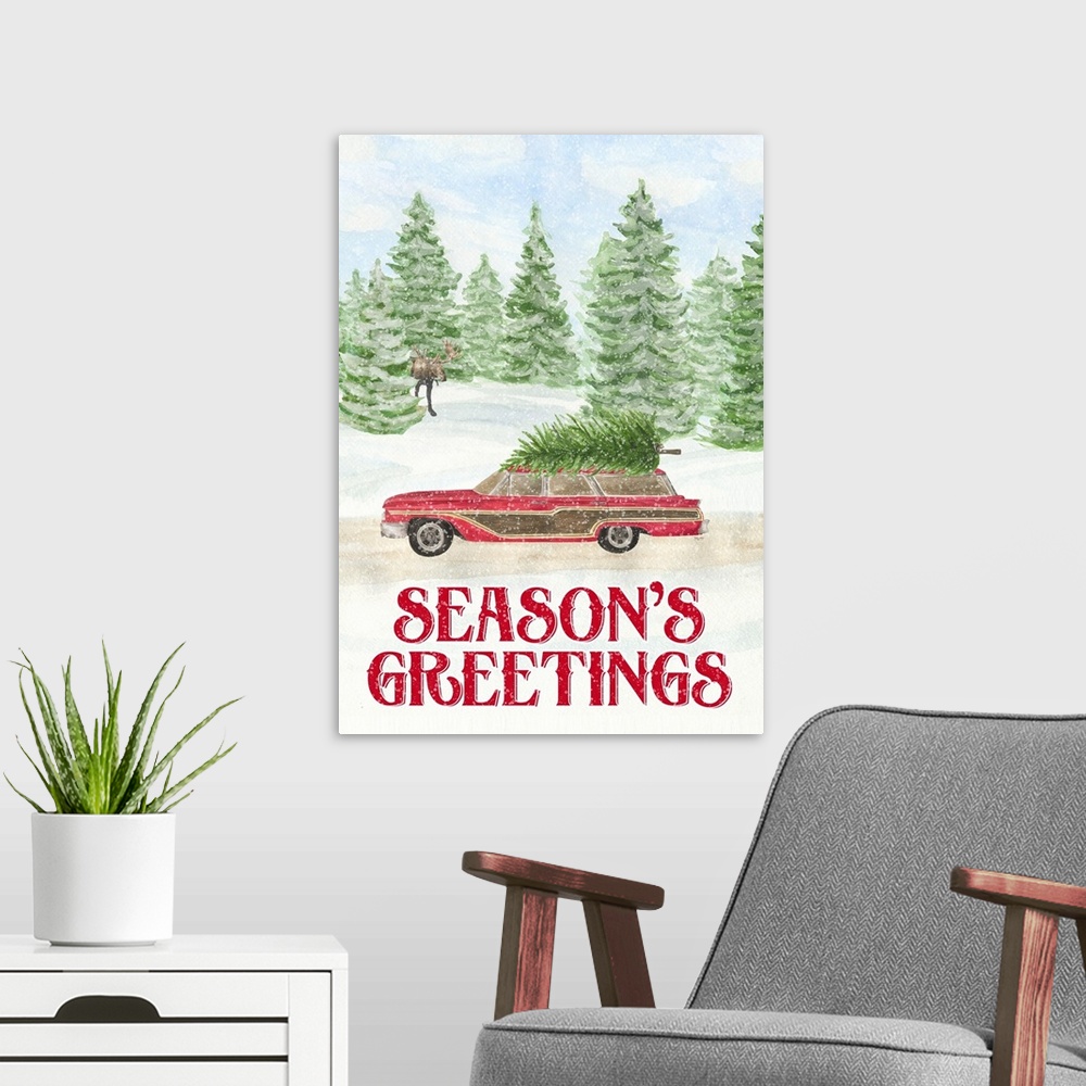 A modern room featuring Sleigh Bells Ring - Seasons Greetings