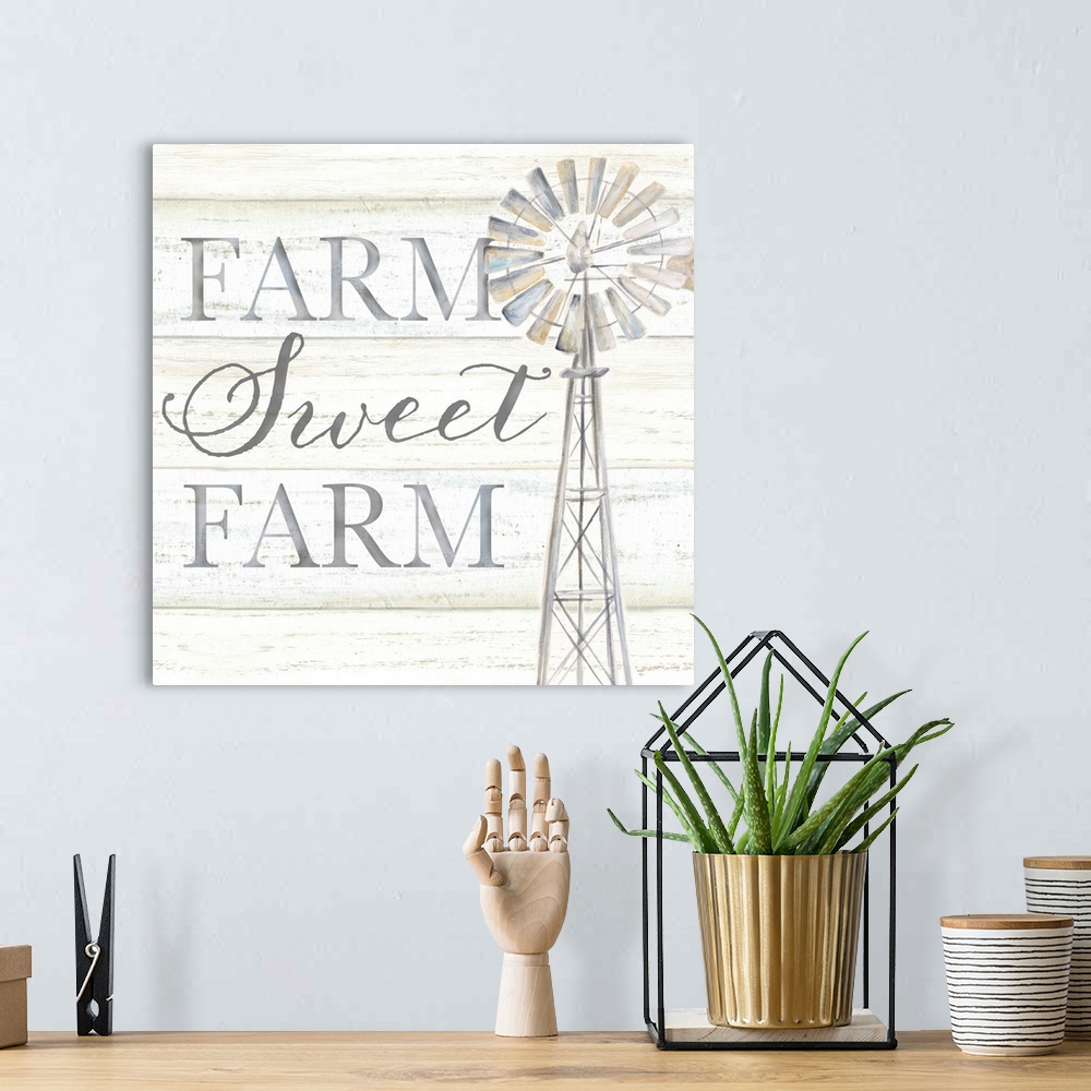 A bohemian room featuring Windmill Farm Sweet Farm Sentiment