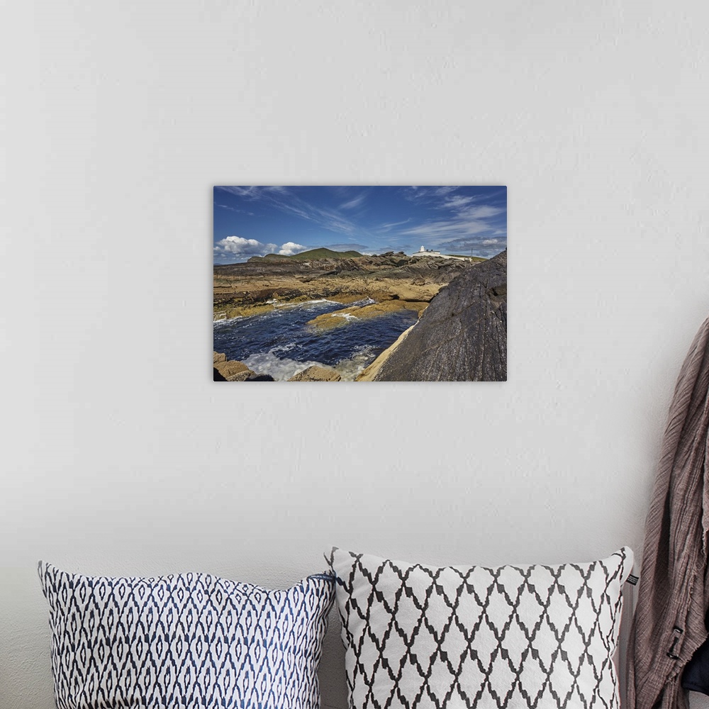 A bohemian room featuring A view of Valentia Island lighthouse, Valentia Island, Skelligs Ring, Ring of Kerry, County Kerry...