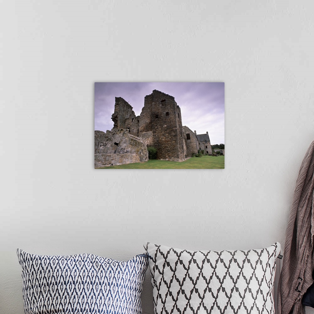 A bohemian room featuring Aberdour Castle, Aberdour, Fife, Scotland