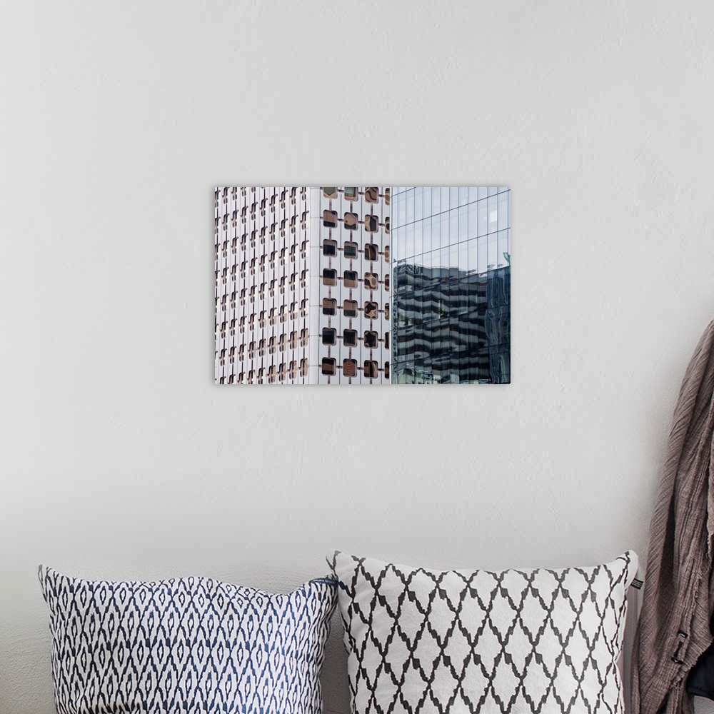A bohemian room featuring Abstract of buildings in the La Defense district, Paris, France, Europe