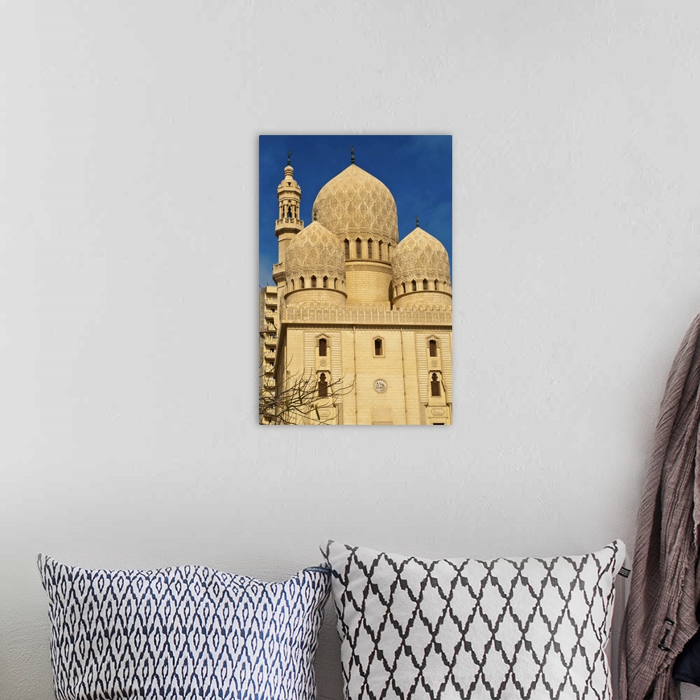 A bohemian room featuring Abu El-Abbas Mosque, Alexandria, Egypt, North Africa, Africa