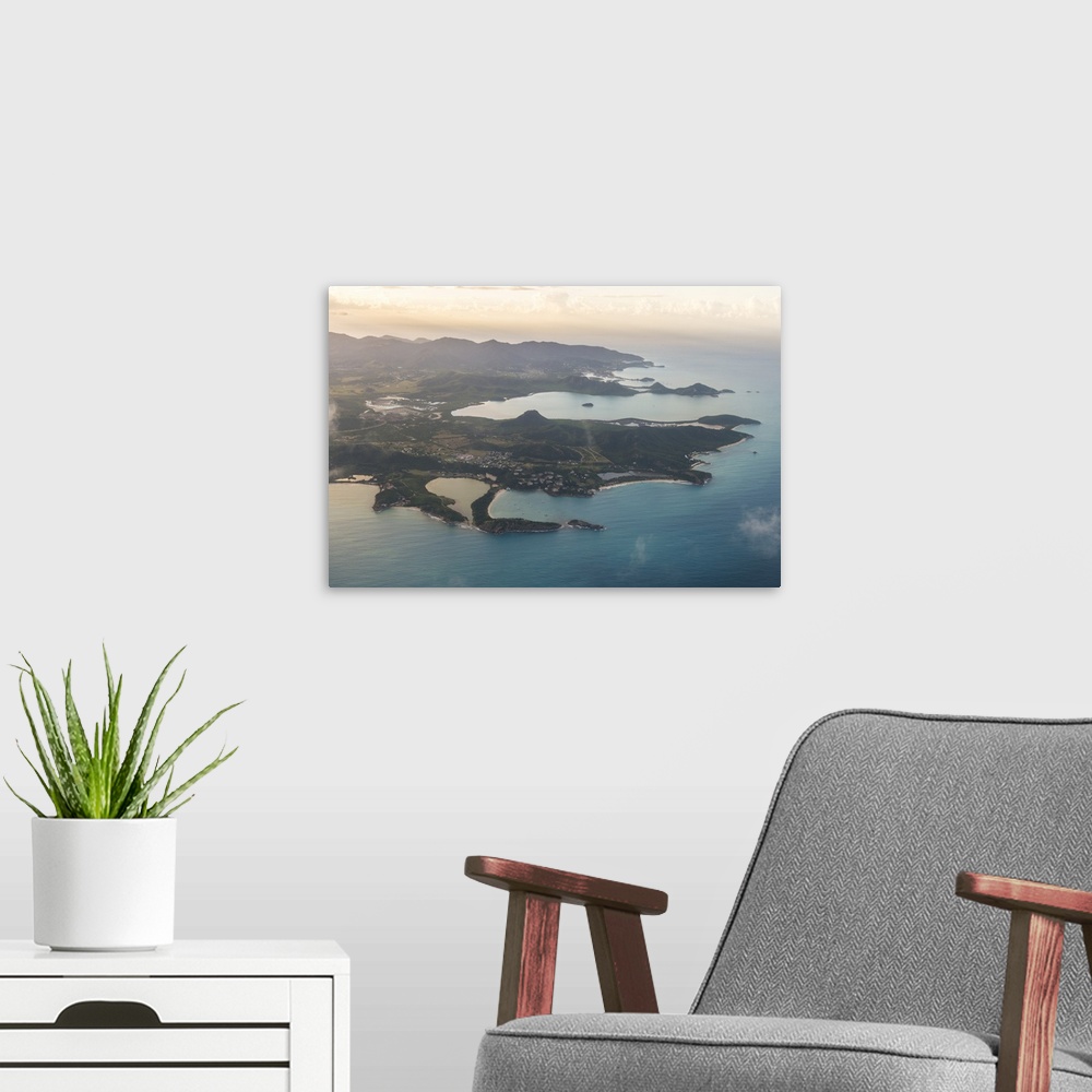 A modern room featuring Aerial of Antigua, West Indies, Caribbean