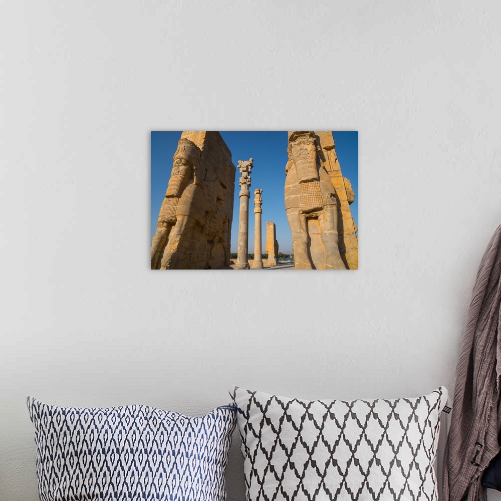 A bohemian room featuring All Nations Gateway, Persepolis, UNESCO World Heritage Site, Iran, Middle East