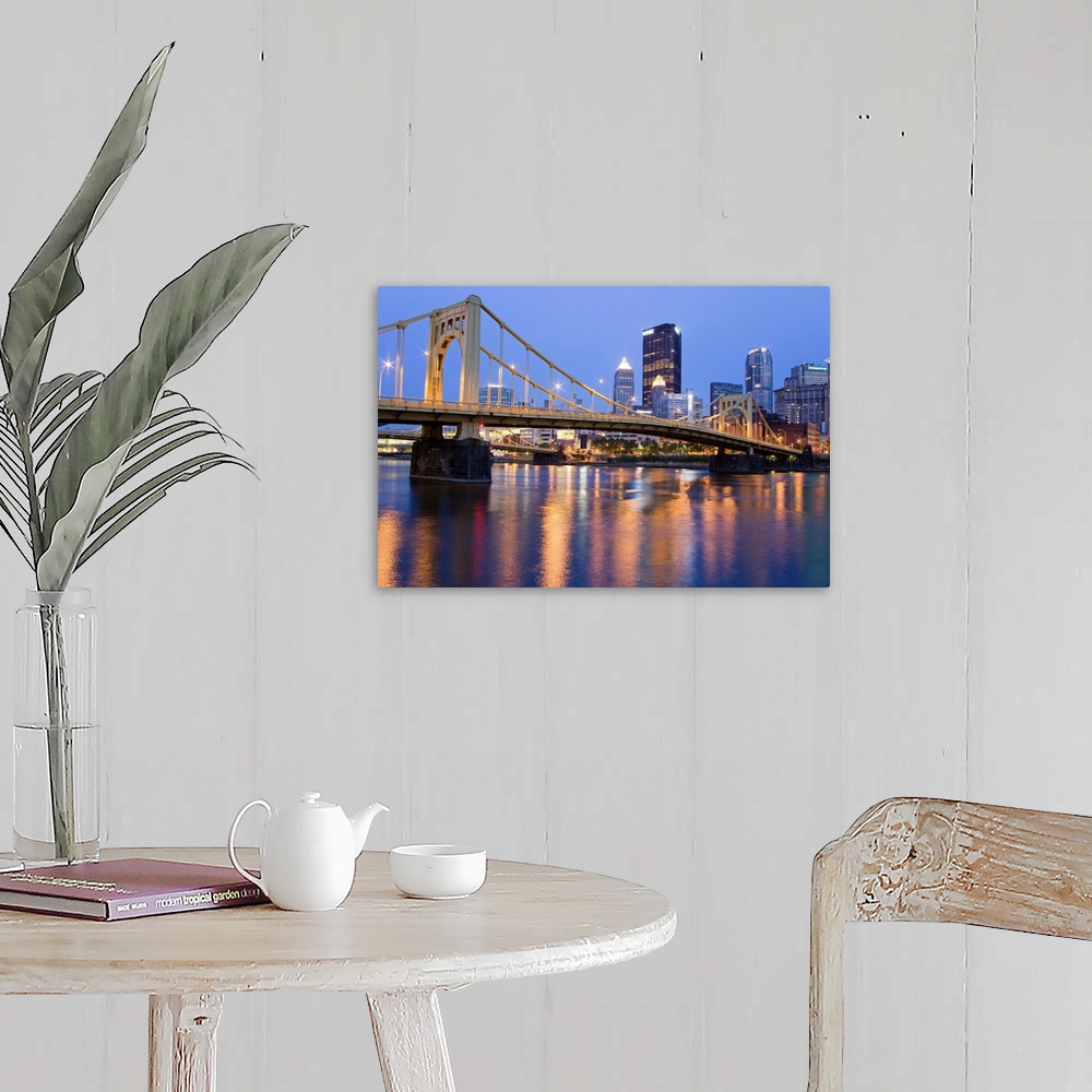 A farmhouse room featuring Andy Warhol Bridge over the Allegheny River, Pittsburgh, Pennsylvania
