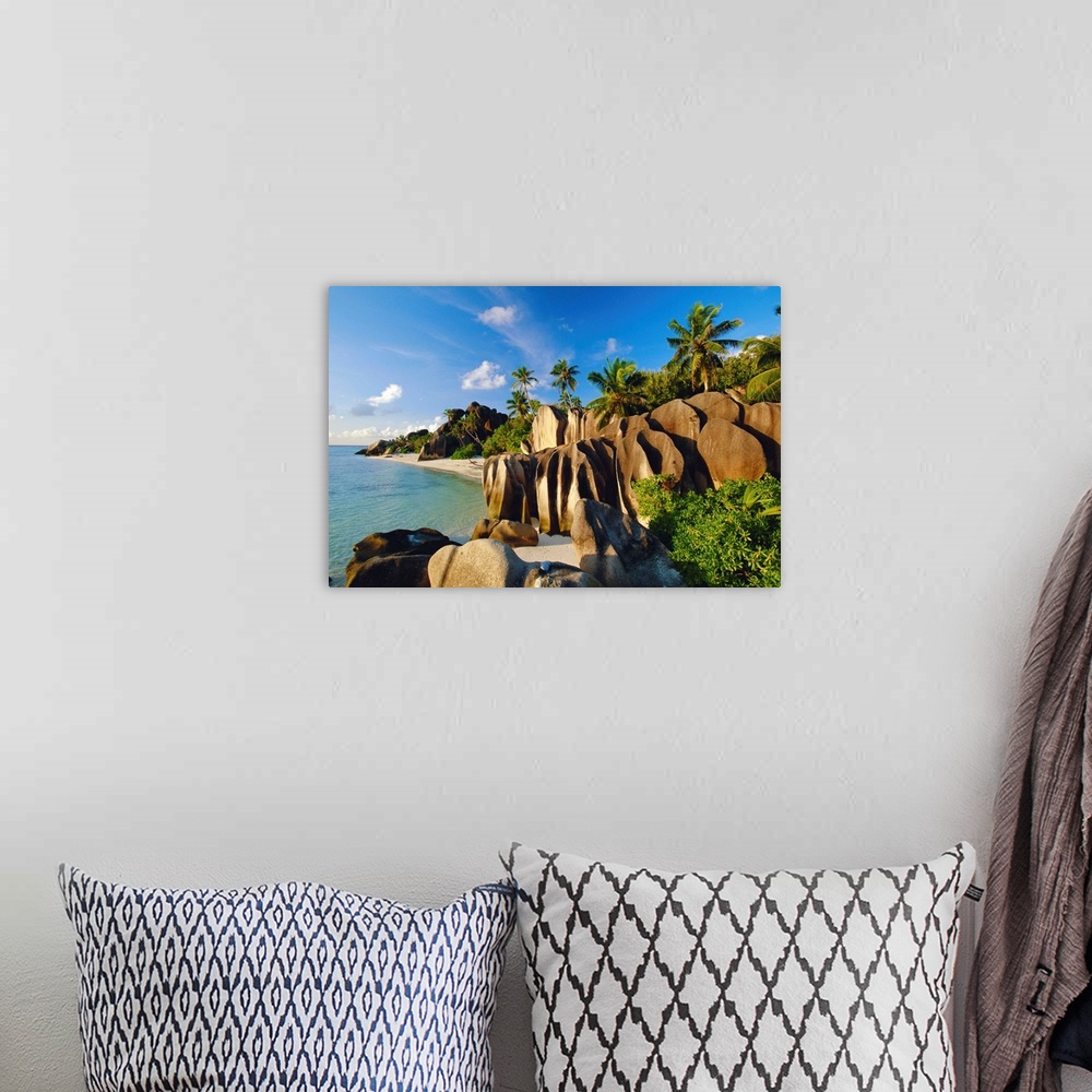 A bohemian room featuring Anse Source d'Argent Beach, La Digue Island, Seychelles