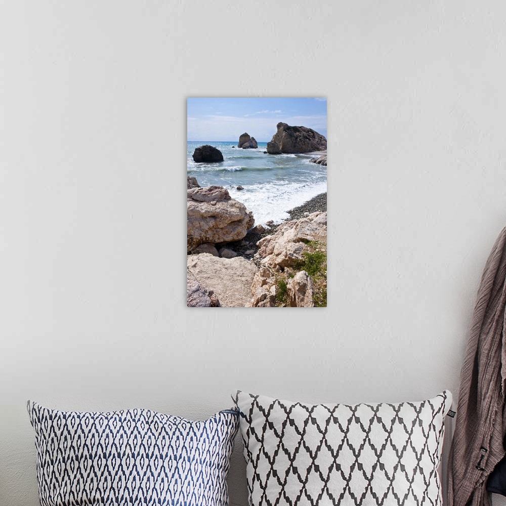 A bohemian room featuring Aphrodite Rock and Beach, Cyprus, Mediterranean, Europe