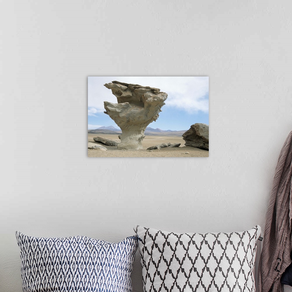 A bohemian room featuring Arbol de Piedra, wind eroded rock, Southwest Highlands, Bolivia