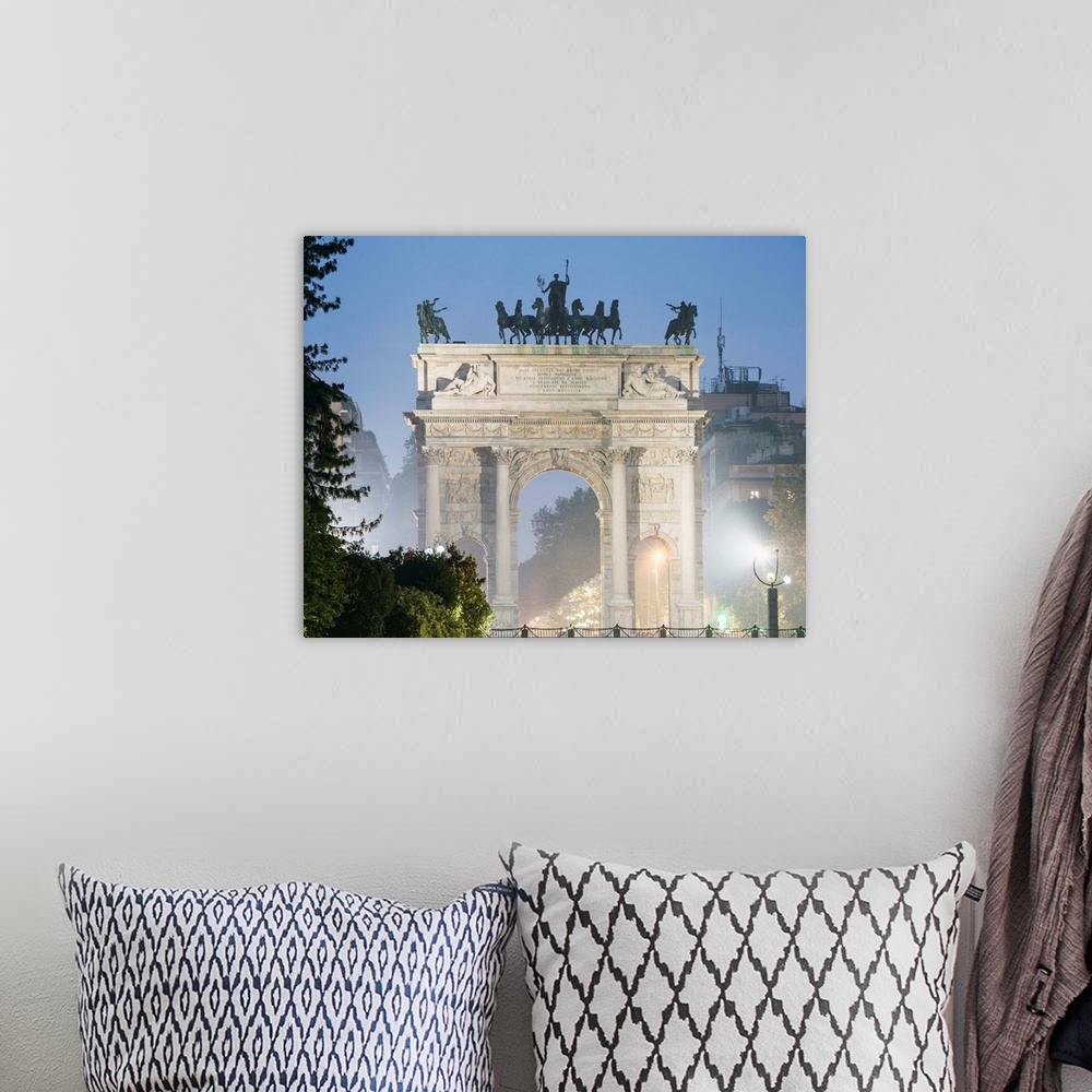 A bohemian room featuring Arco della Pace, Milan, Lombardy, Italy, Europe