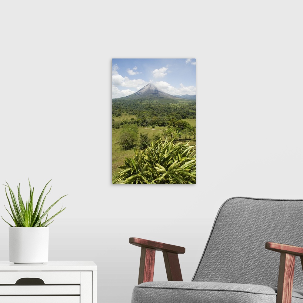 A modern room featuring Arenal Volcano from La Fortuna side, Costa Rica