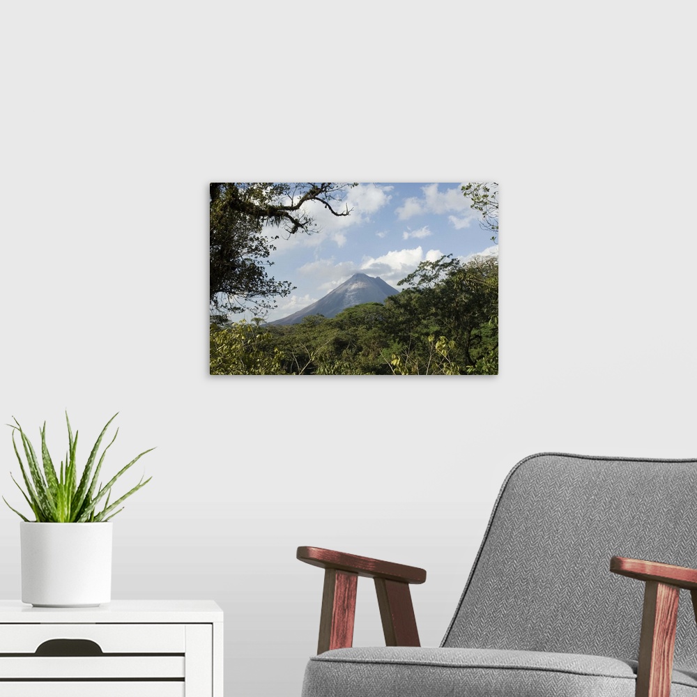 A modern room featuring Arenal Volcano from the Sky Tram, Costa Rica
