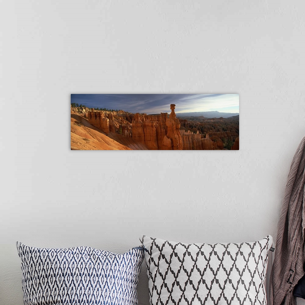 A bohemian room featuring Backlit hoodoos and Thor's Hammer at sunrise, Bryce Canyon National Park, Utah