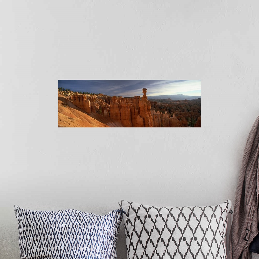 A bohemian room featuring Backlit hoodoos and Thor's Hammer at sunrise, Bryce Canyon National Park, Utah