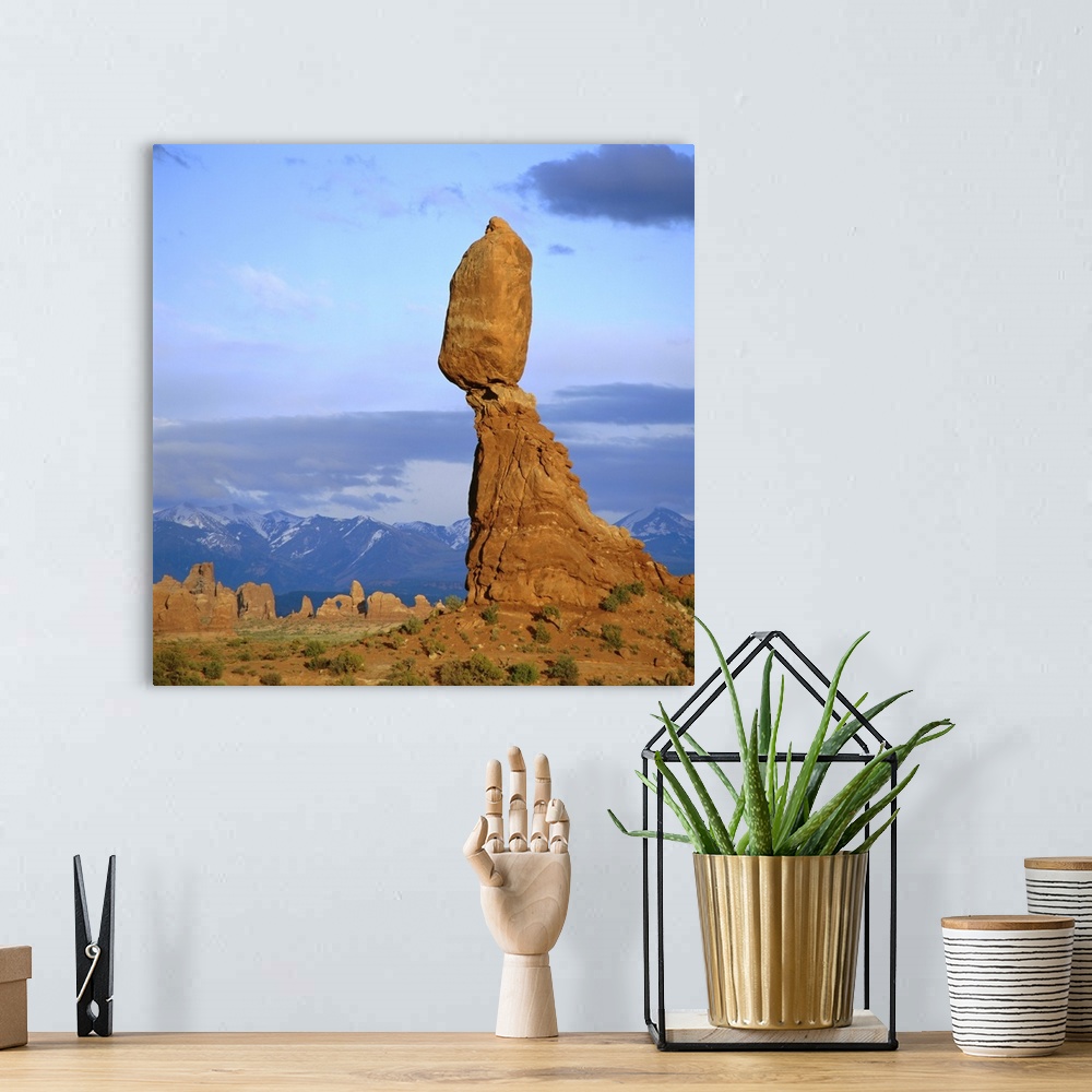 A bohemian room featuring Balanced Rock, Arches National Park, Utah