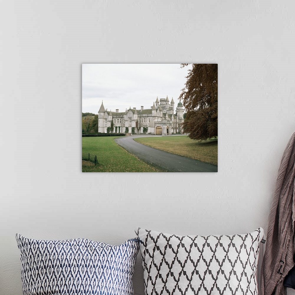 A bohemian room featuring Balmoral Castle, Aberdeenshire, Highland region, Scotland, UK