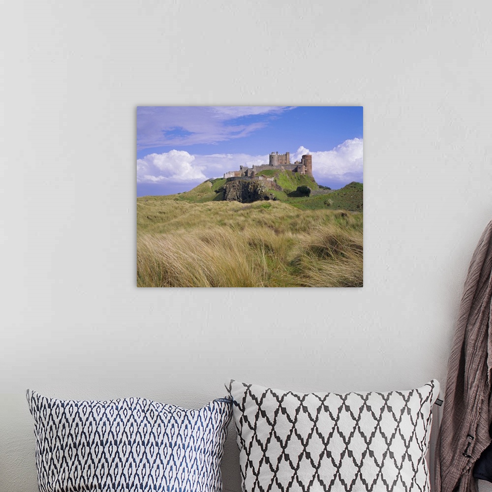 A bohemian room featuring Bamburgh Castle, Northumberland, England