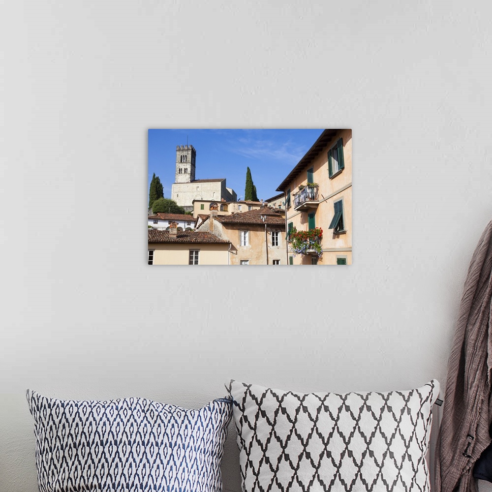 A bohemian room featuring Barga Cathedral, Barga, Tuscany, Italy