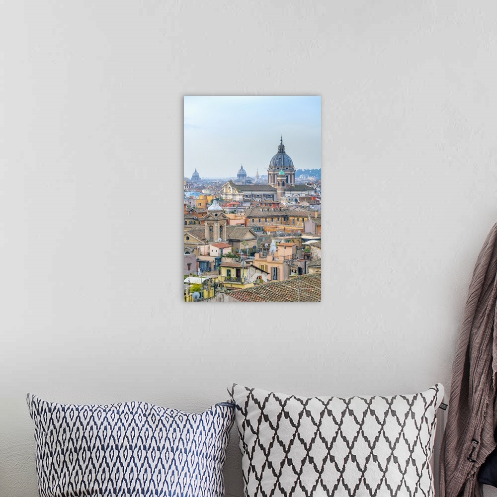 A bohemian room featuring Basilica of SS. Ambrose and Charles on the Corso, Rome, Lazio, Italy, Europe