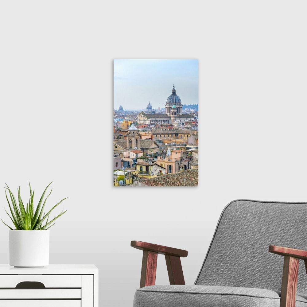 A modern room featuring Basilica of SS. Ambrose and Charles on the Corso, Rome, Lazio, Italy, Europe