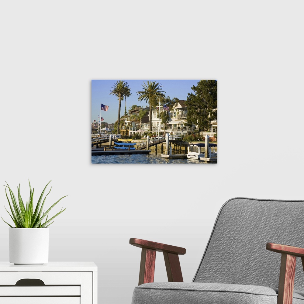 A modern room featuring Bay Island in Balboa, Newport Beach, Orange County, California, United States of America
