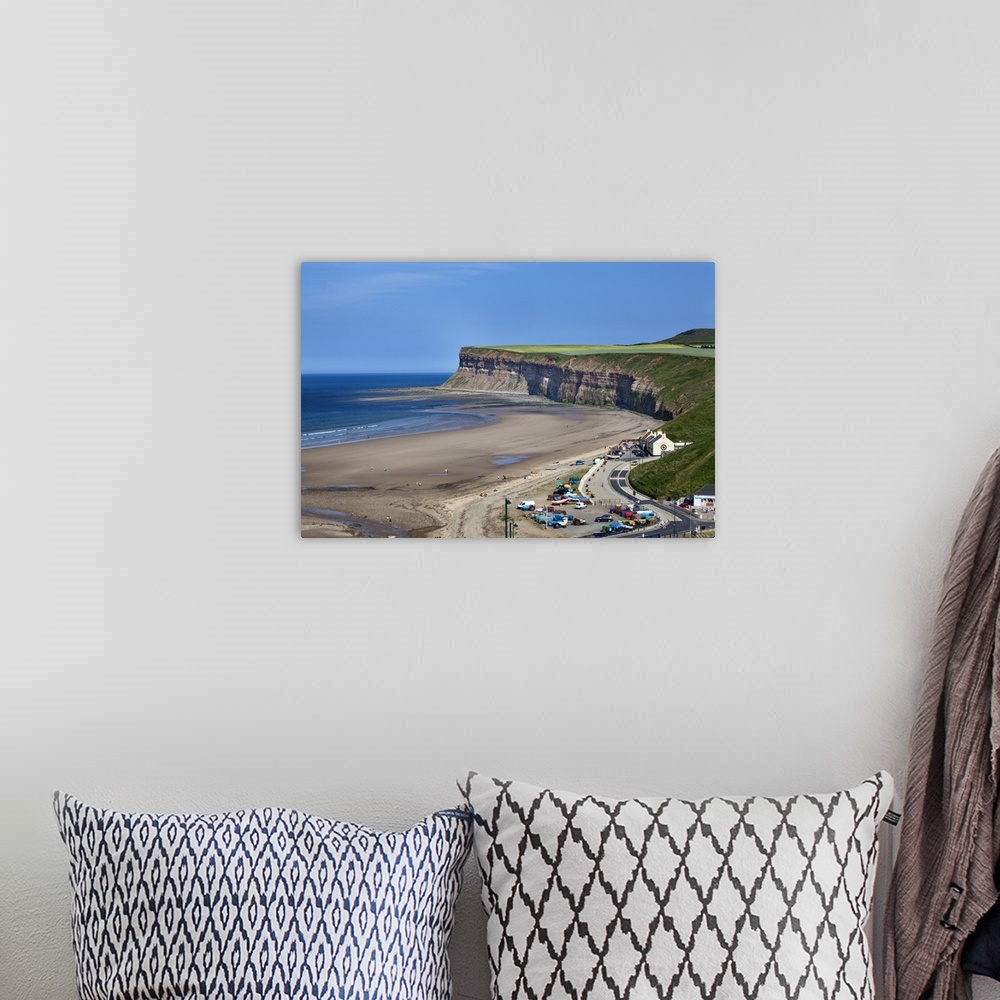 A bohemian room featuring Beach and Huntcliff at Saltburn by the Sea, Redcar and Cleveland, North Yorkshire, Yorkshire, Eng...