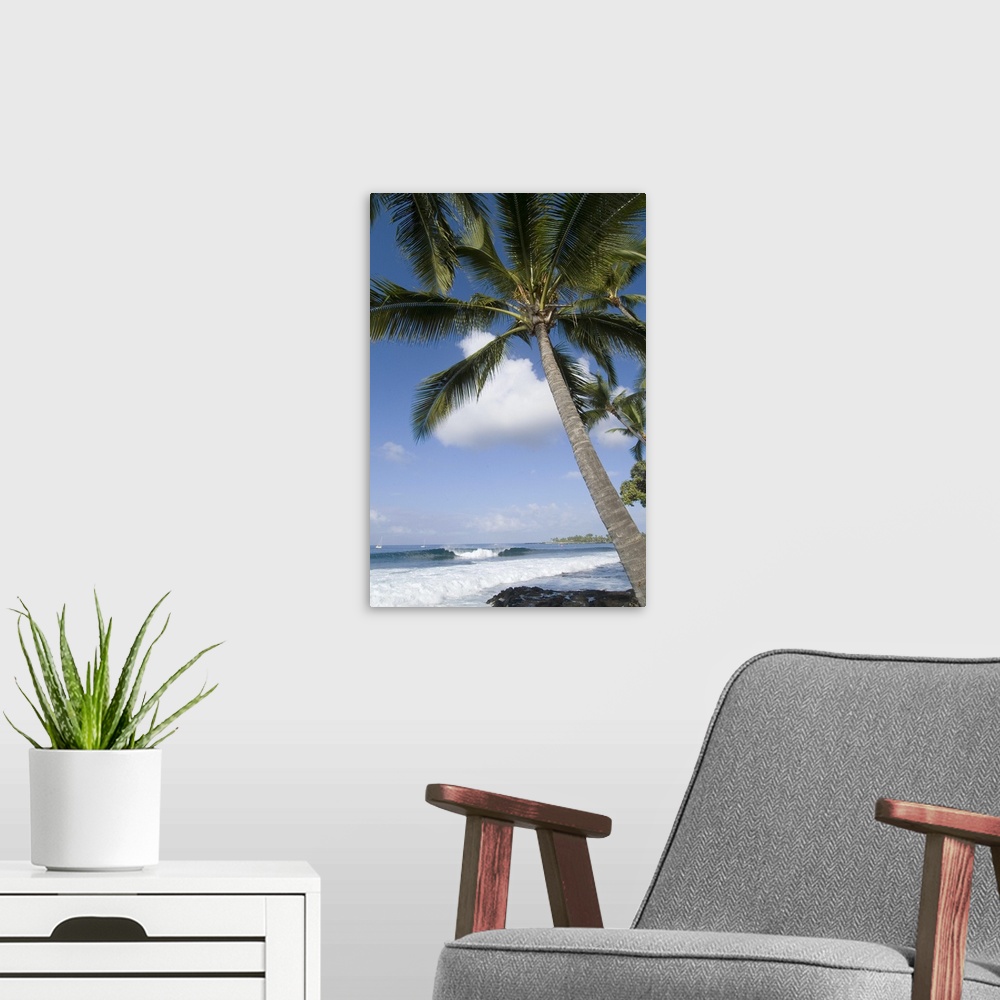 A modern room featuring Beach at Kailua-Kona, Island of Hawaii (Big Island), Hawaii, USA