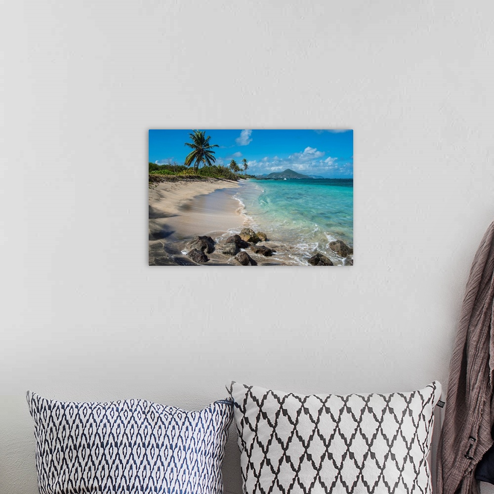 A bohemian room featuring Beach at Long Haul Bay, Nevis Island, St. Kitts and Nevis, Leeward Islands