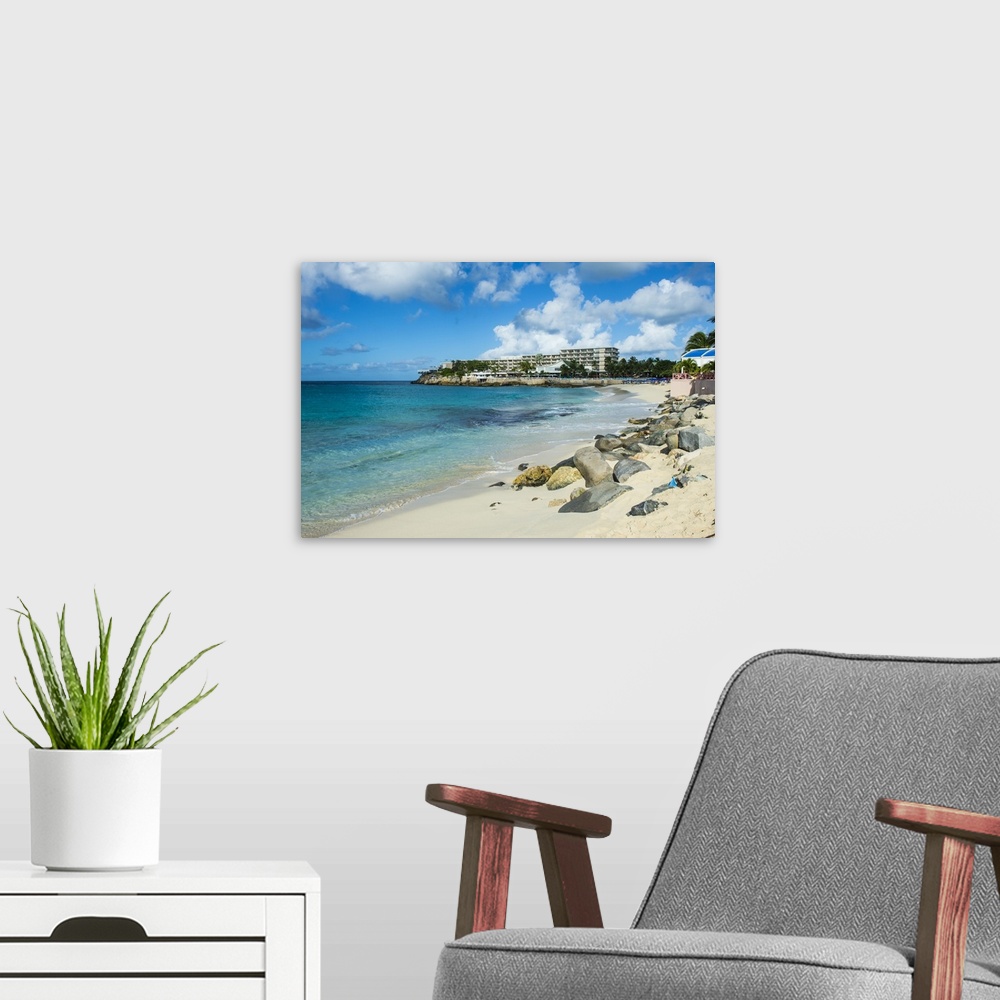 A modern room featuring Beach at Maho Bay, Sint Maarten, West Indies, Caribbean