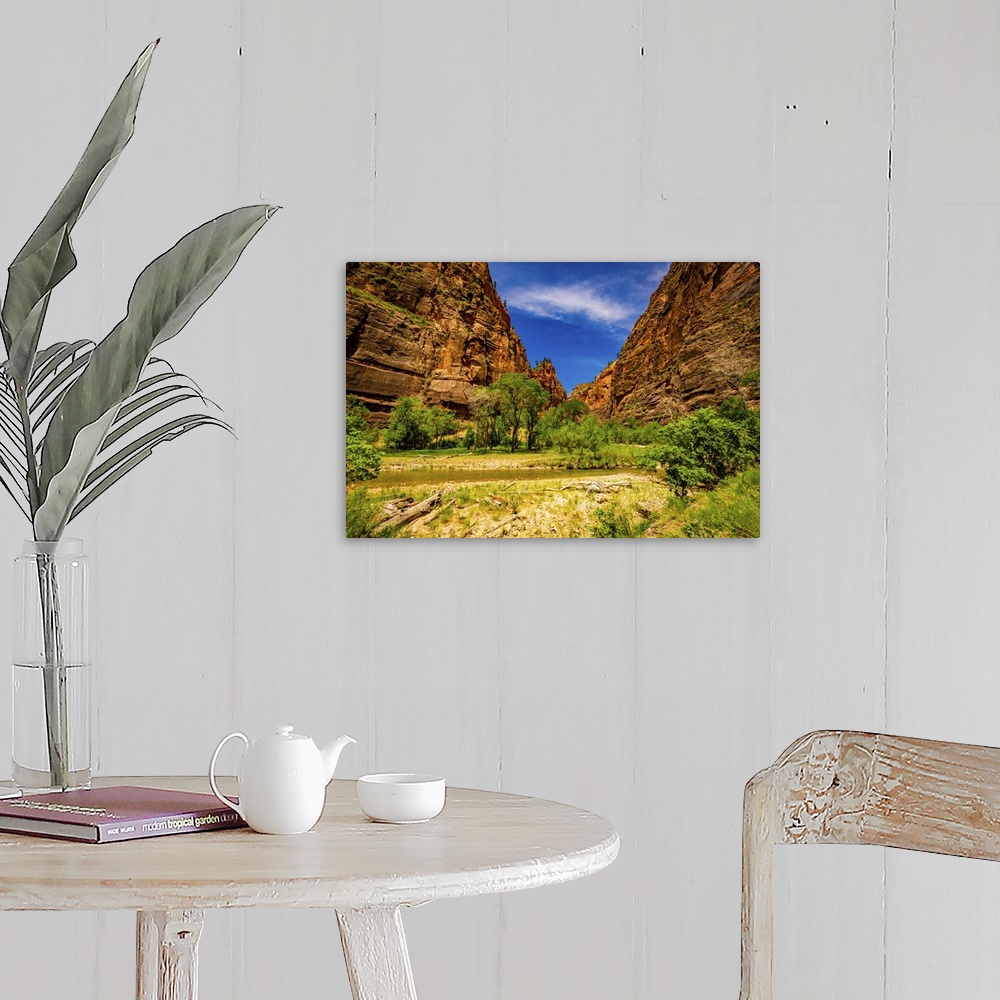 A farmhouse room featuring Beautiful scenery at Zion National Park, Utah, United States of America, North America