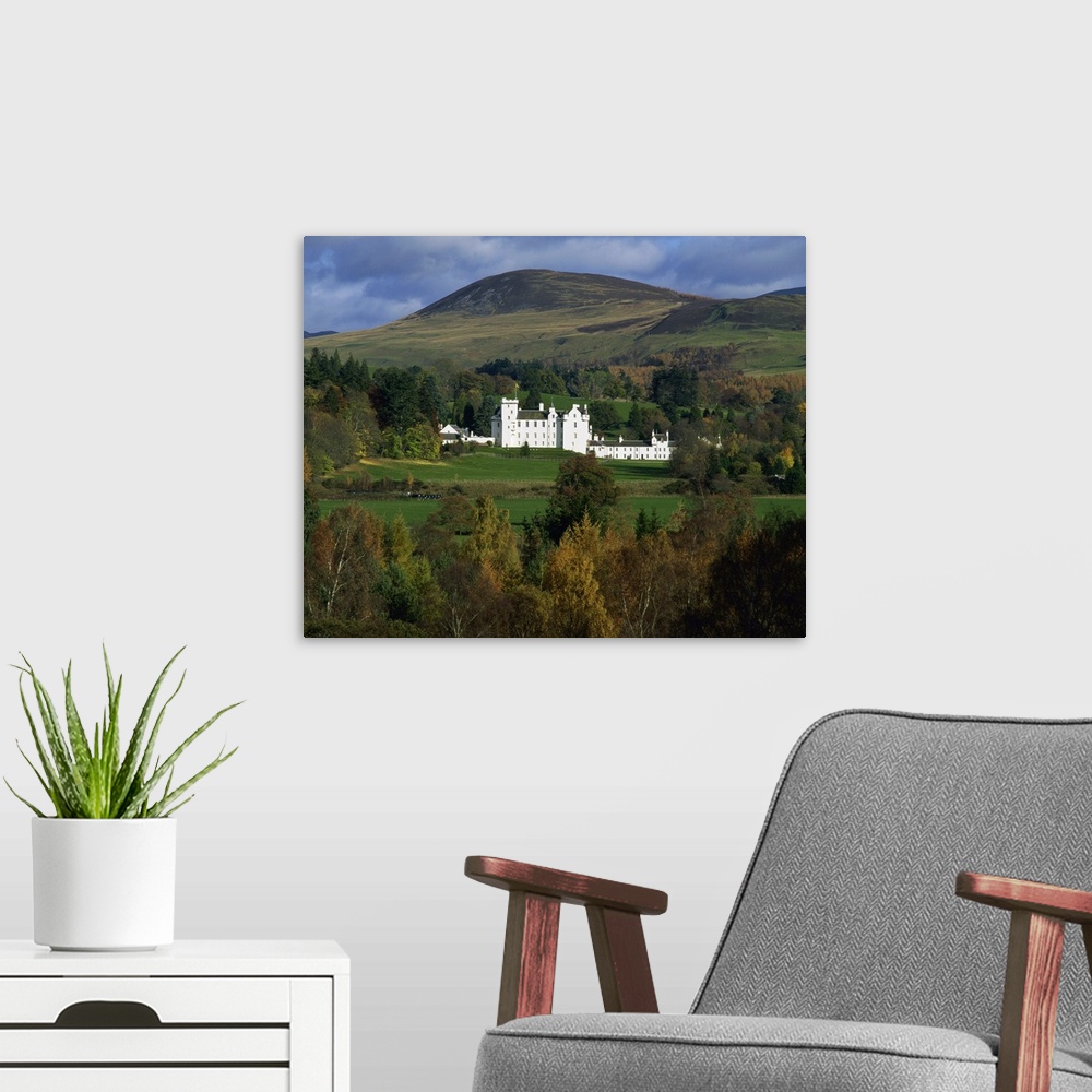 A modern room featuring Blair Castle, Perthshire, Scotland