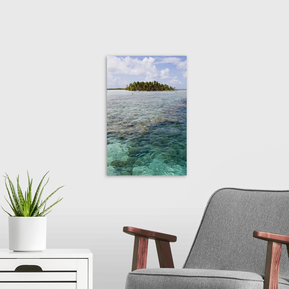A modern room featuring Blue Lagoon, Rangiroa, Tuamotu Archipelago, French Polynesia, Pacific Islands, Pacific