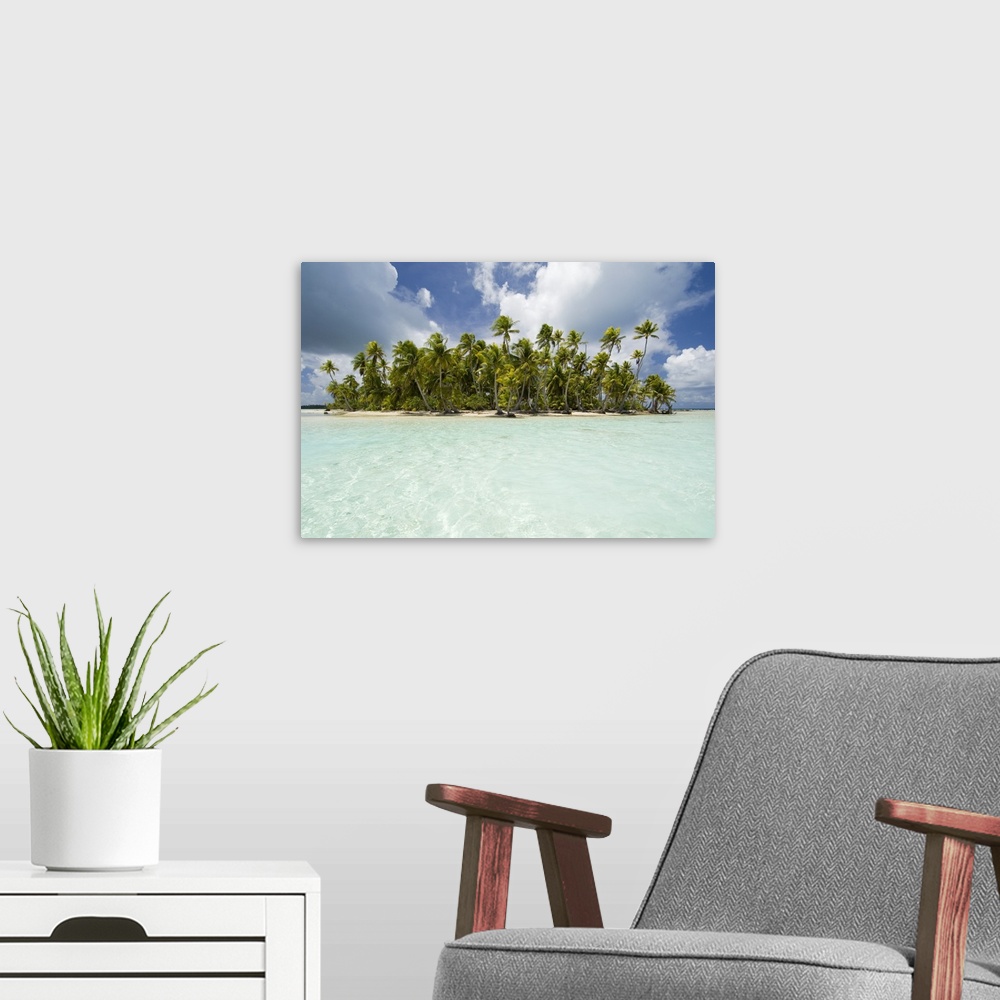 A modern room featuring Blue Lagoon, Rangiroa, Tuamotu Archipelago, French Polynesia, Pacific Islands, Pacific