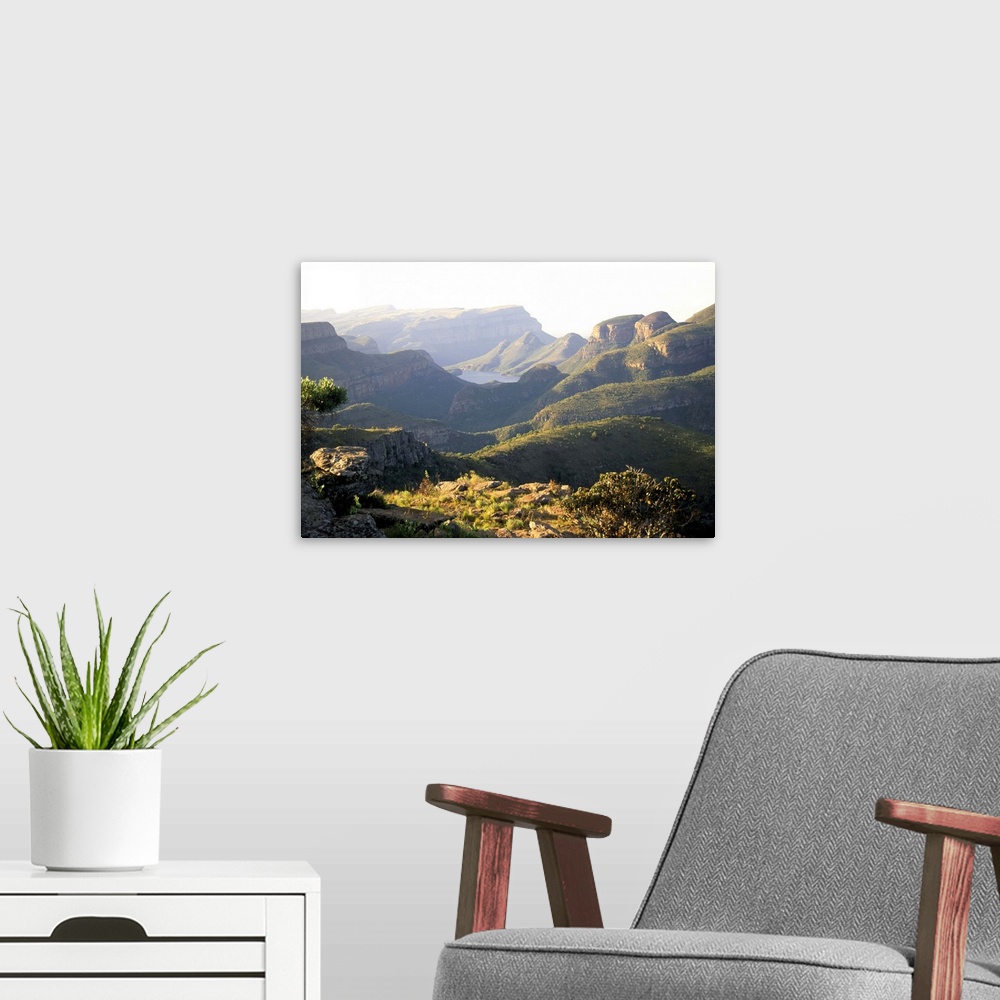 A modern room featuring Blyde River Canyon, Drakensberg mountains, South Africa, Africa