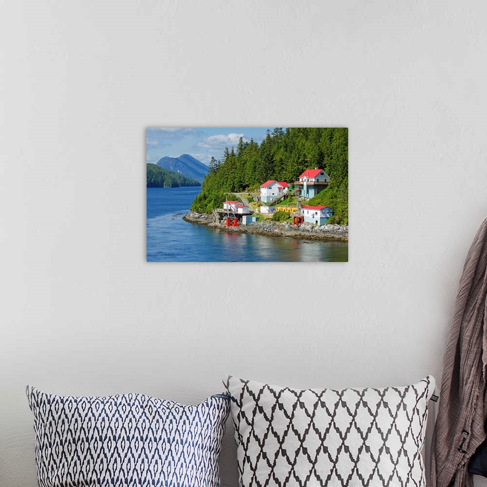 A bohemian room featuring Boat Bluff Lightstation, Inside Passage, British Columbia, Canada