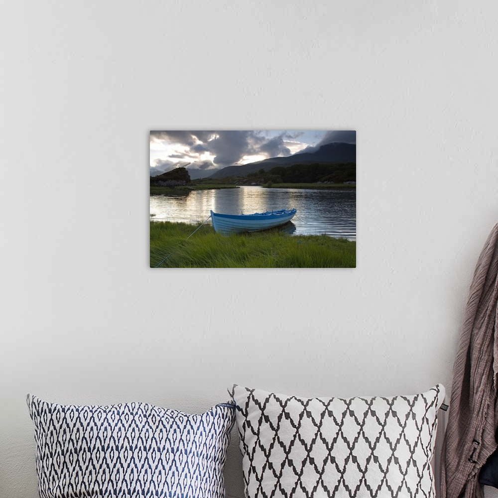 A bohemian room featuring Boat, Upper Lake, Killarney National Park, County Kerry, Munster, Republic of Ireland