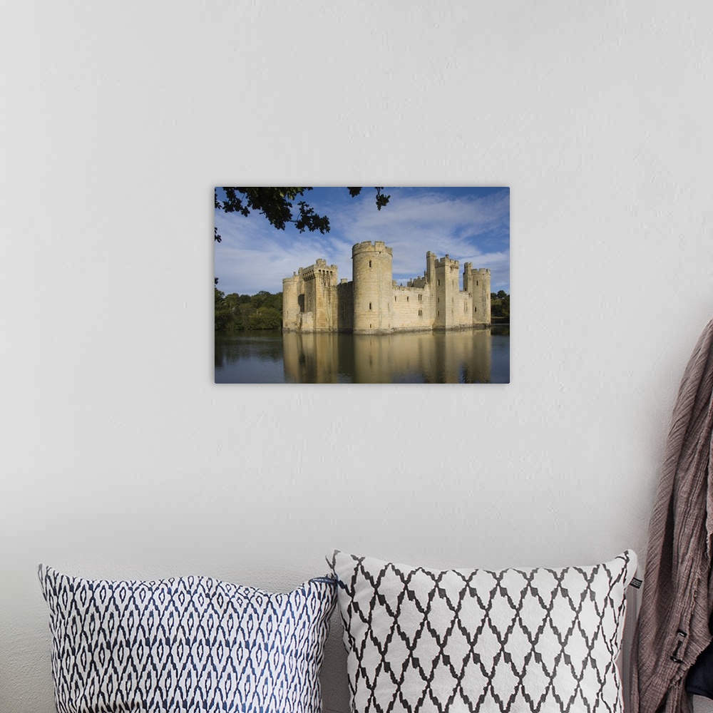 A bohemian room featuring Bodiam Castle. East Sussex, England, United Kingdom, Europe
