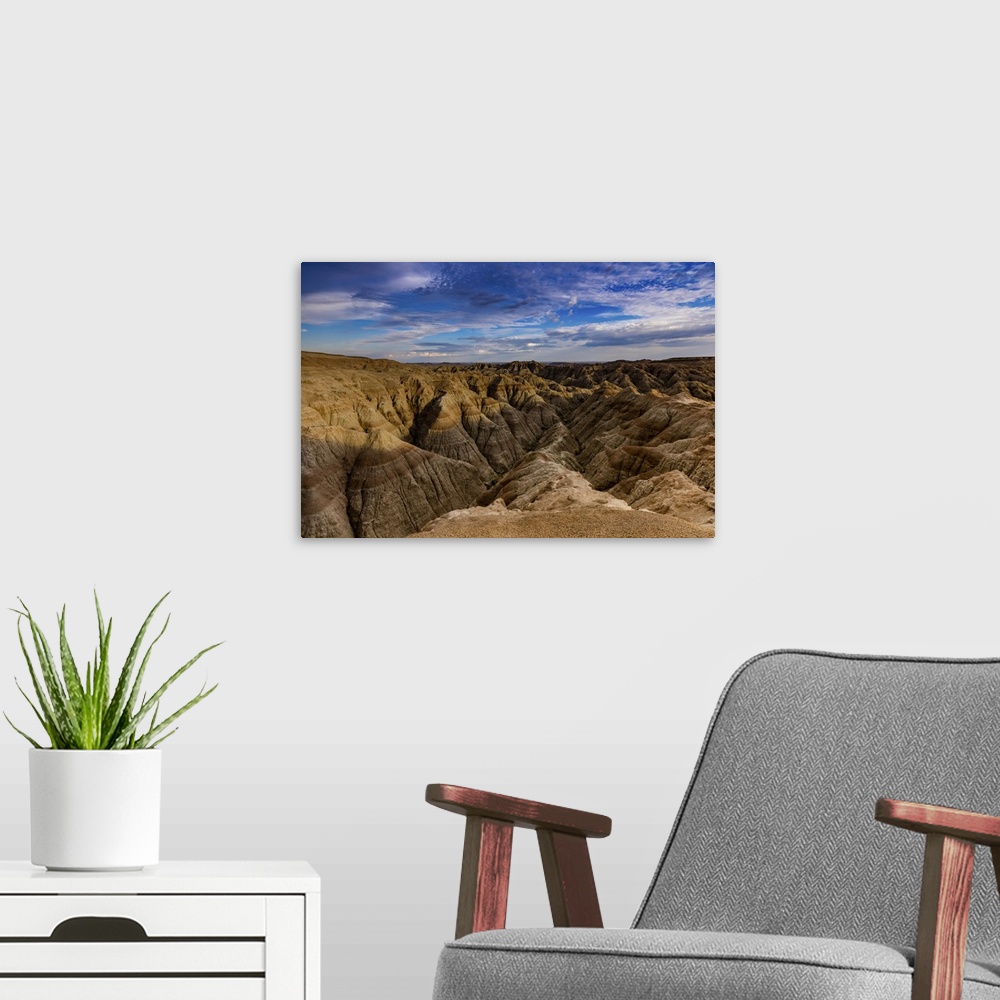A modern room featuring Breathtaking views in the Badlands, South Dakota, United States of America, North America
