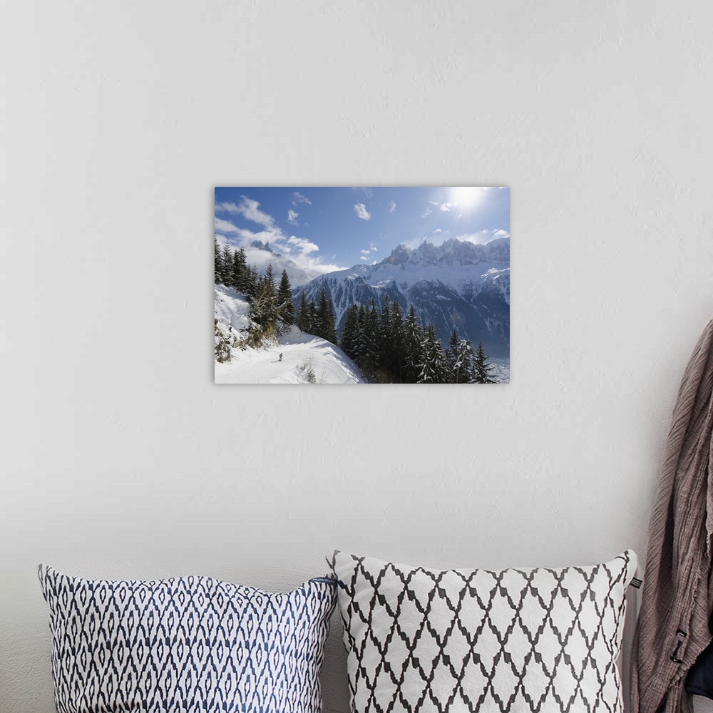 A bohemian room featuring Brevant ski area, Haute-Savoie, French Alps, France