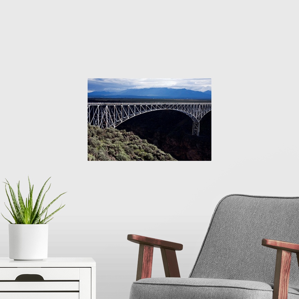 A modern room featuring Bridge over the Rio Grande Gorge, Taos, New Mexico