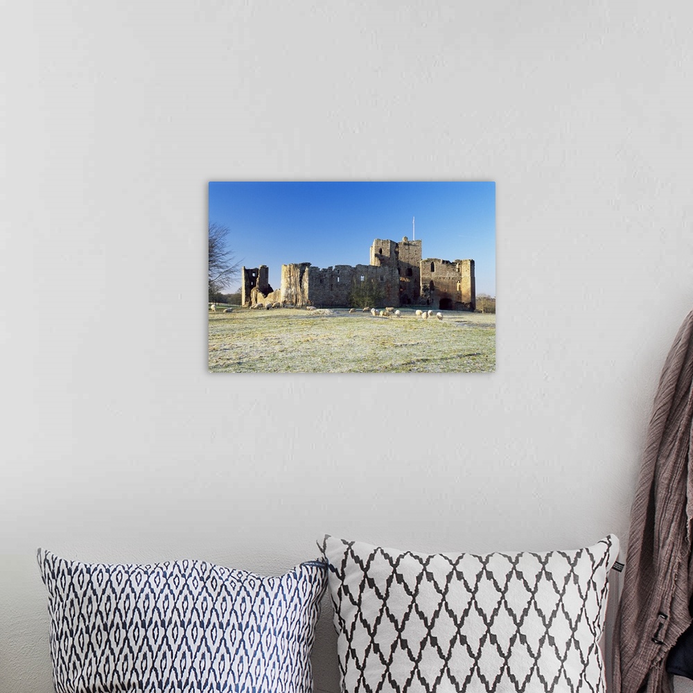 A bohemian room featuring Brougham Castle, Eden Valley, Cumbria, England, UK