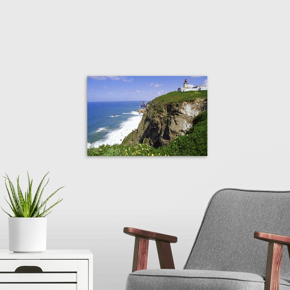 A modern room featuring Cabo da Roca's westernmost point, Sintra-Cascais Natural Park, Estremadura, Portugal