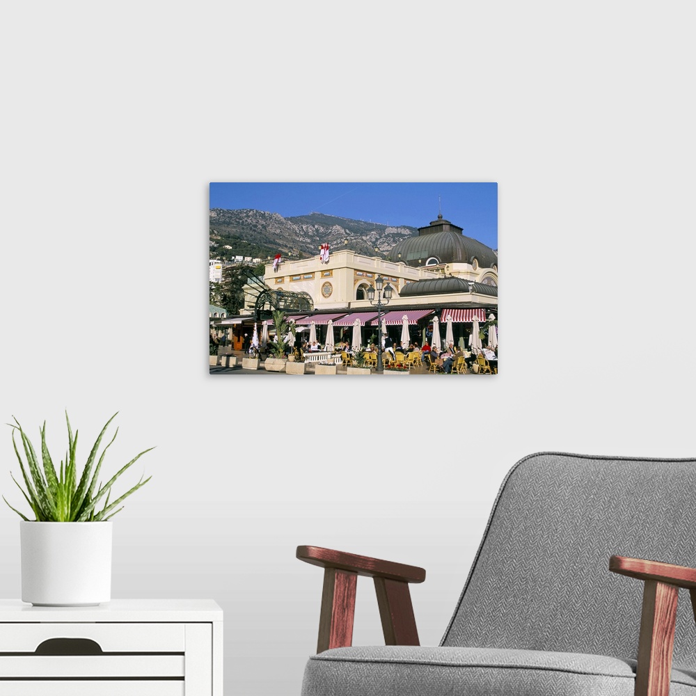 A modern room featuring Cafe de Paris, Monte Carlo, Monaco, Cote d'Azur, Mediterranean