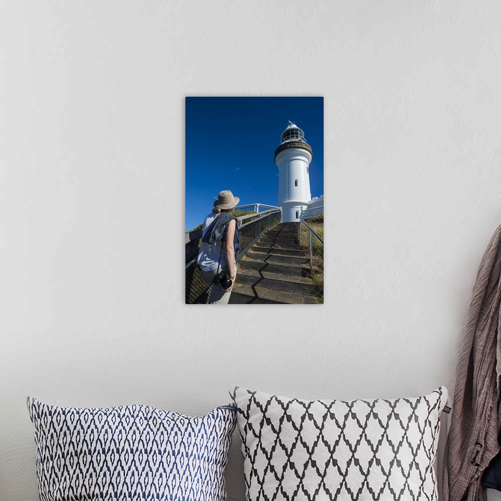 A bohemian room featuring Cape Byron lighthouse, Byron Bay, Queensland, Australia