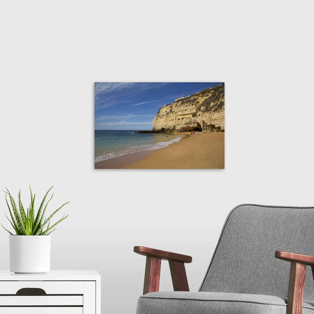 A modern room featuring Carvoeiro Beach, Lagoa, Algarve, Portugal, Europe
