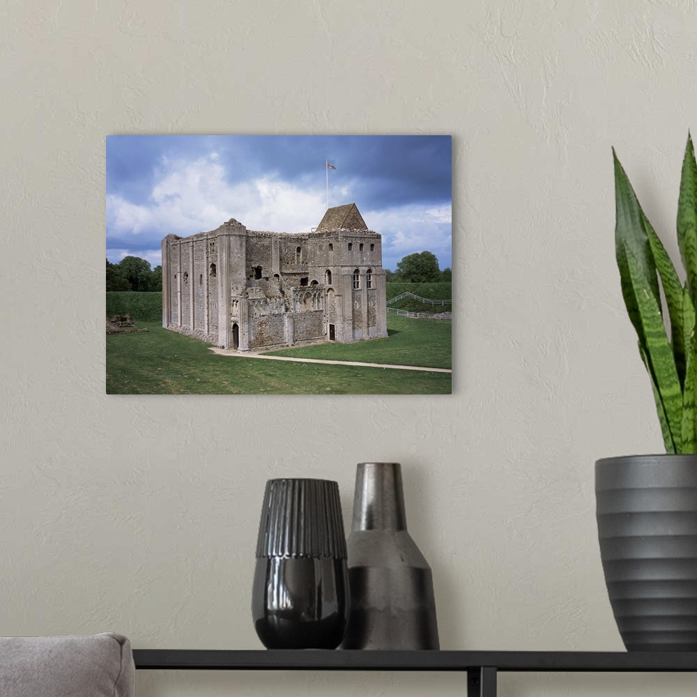 A modern room featuring Castle Rising, an English Heritage property, Norfolk, England, UK
