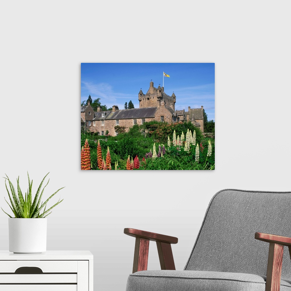 A modern room featuring Cawdor Castle, Highlands, Scotland, UK