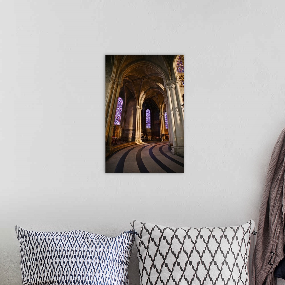 A bohemian room featuring Chapels inside Saint Gatien cathedral, Tours, Indre-et-Loire, Centre, France, Europe.