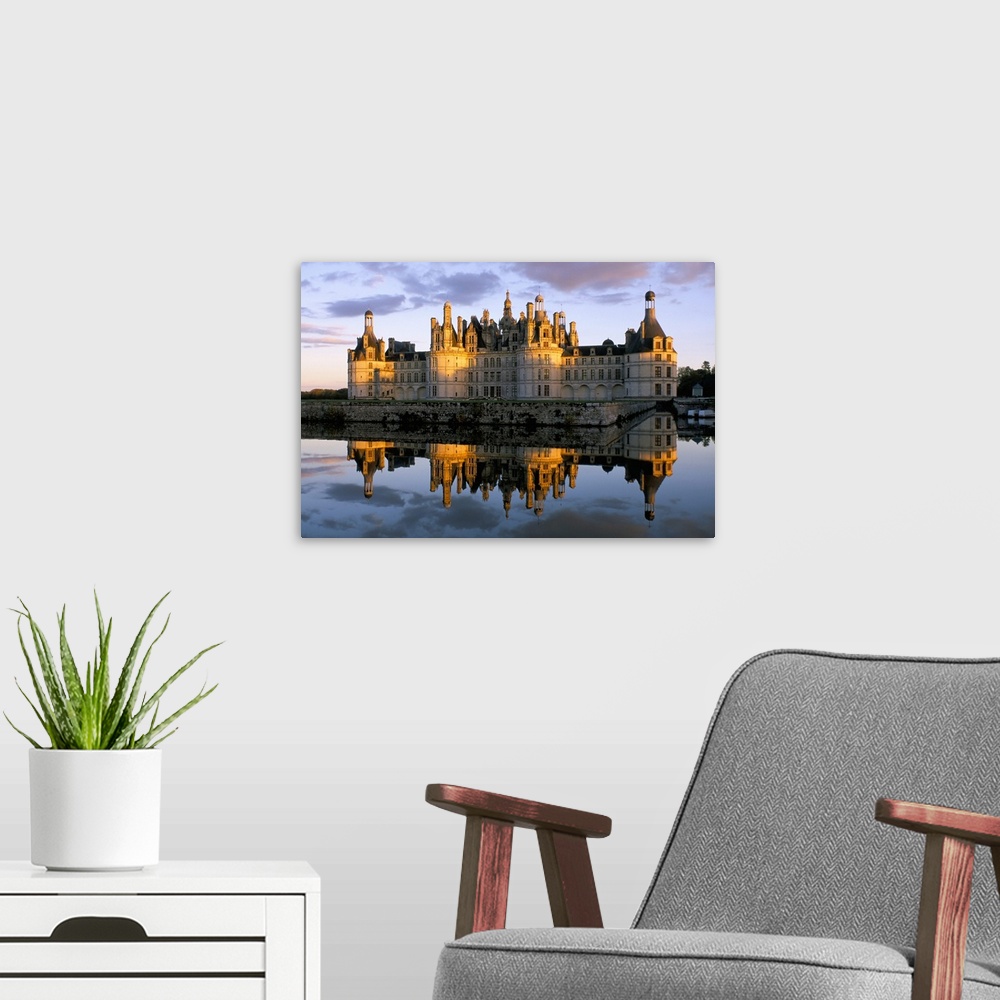 A modern room featuring Chateau de Chambord, UNESCO World Heritage Site, Loir-et-Cher, Pays de Loire, Loire Valley, Franc...