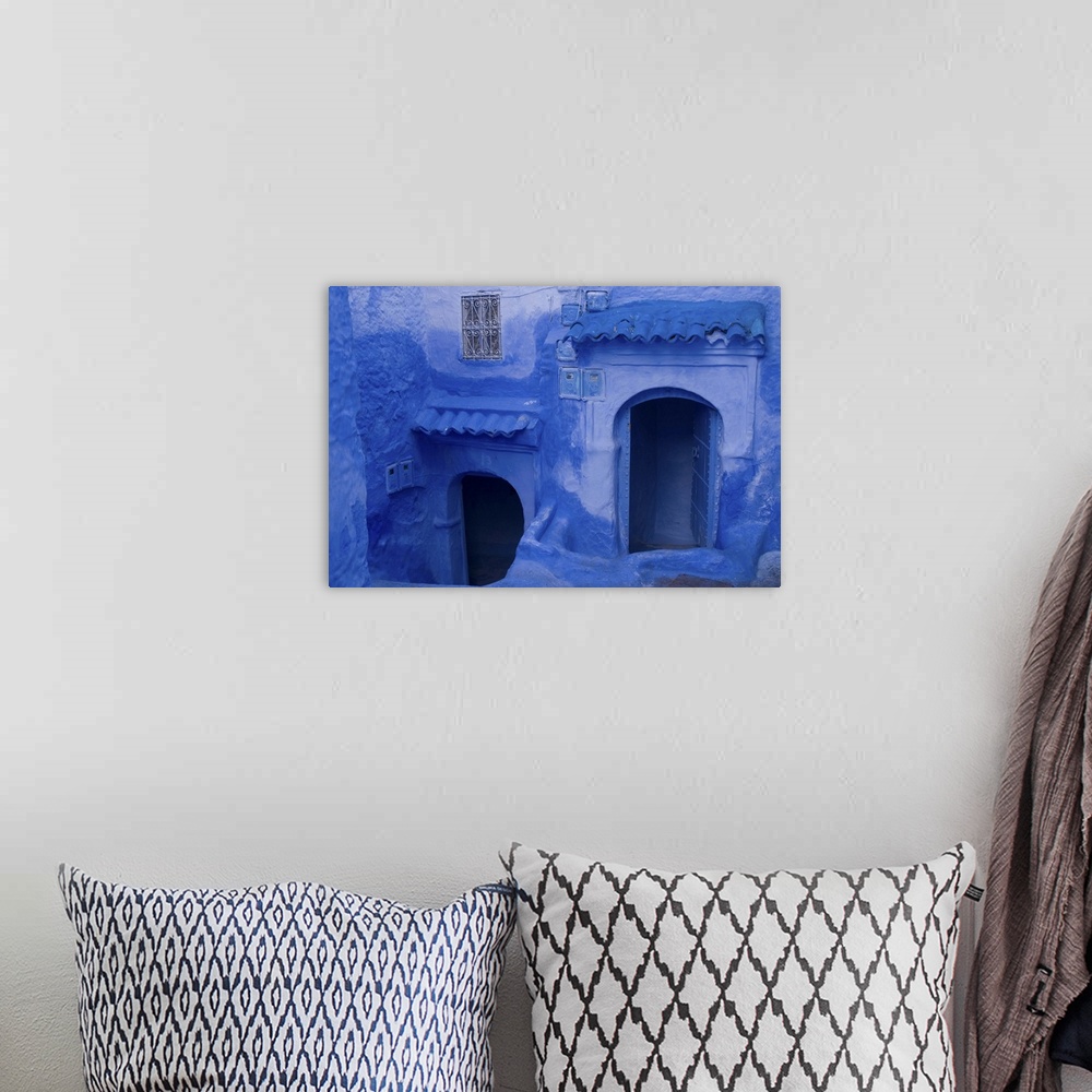 A bohemian room featuring Chefchaouen, near the Rif Mountains, Morocco, Africa